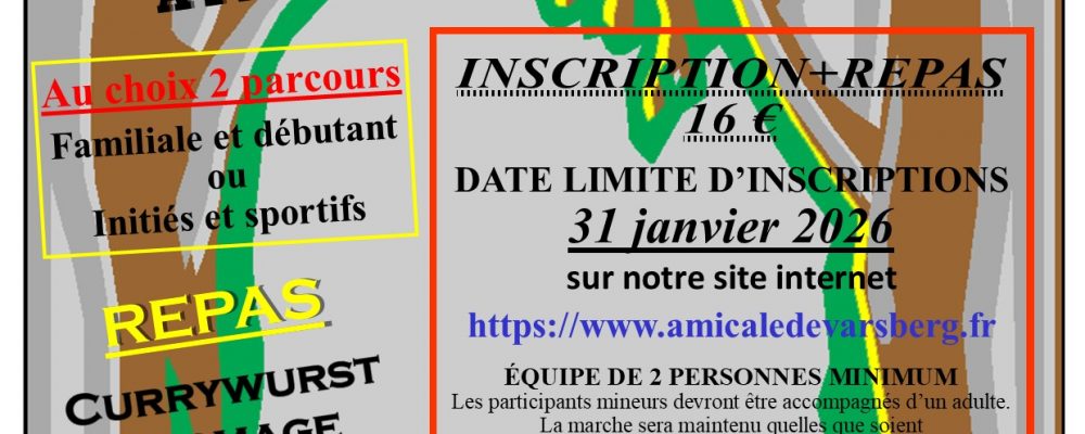 Varsberg : Marche topographique