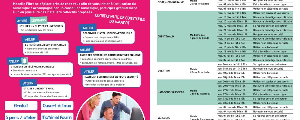 Moselle fibre : Ateliers numériques
