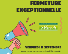 Fermeture exceptionnelle des services communautaires ce vendredi