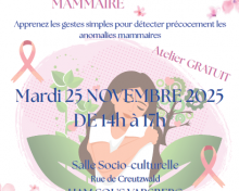Ham-sous-Varsberg : Atelier autopalpation mammaire