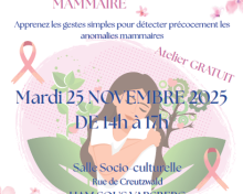 Ham-sous-Varsberg : Atelier autopalpation mammaire